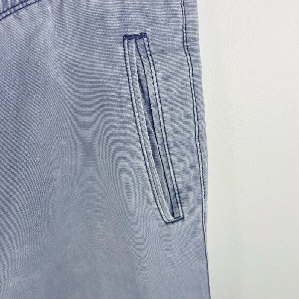 TOPMAN Men’s Blue Chino Jogger Pants w Drawstring, Cuffs on Legs Size 36W 32L